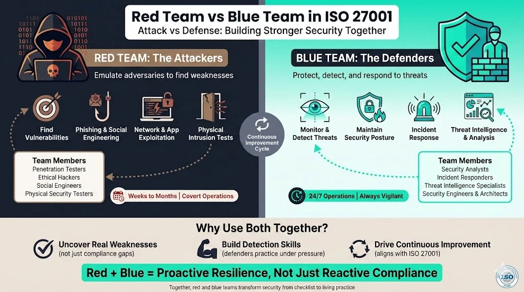 Understanding red and blue teams