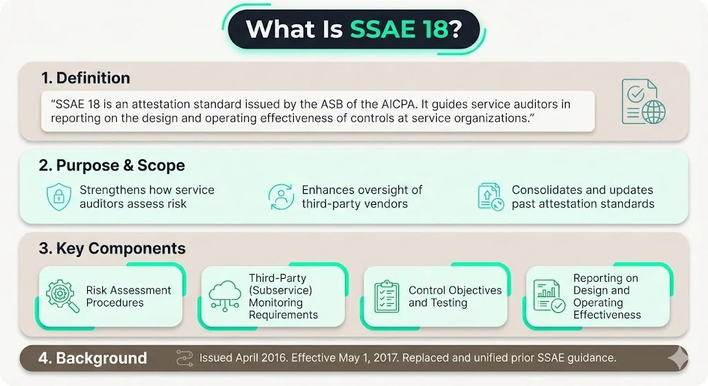 What is SSAE 18? (Definition, Scope, Key Components)
