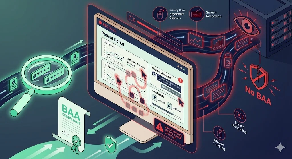 Patient Portal with Session Replay