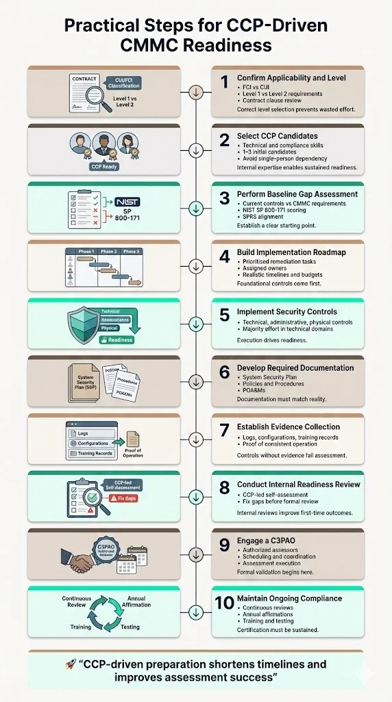 Practical steps for companies looking to adopt CCP-driven compliance