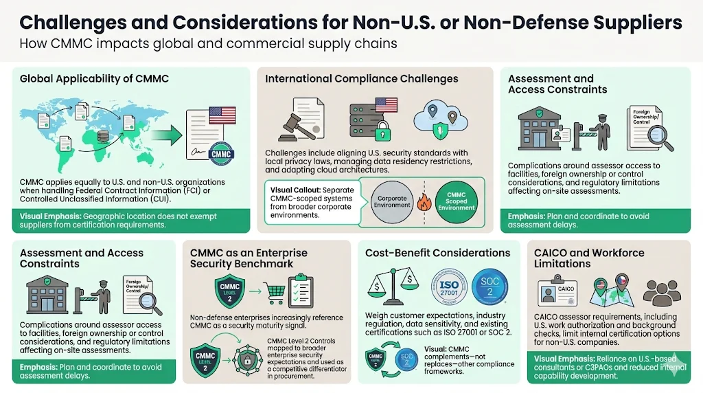 Challenges and Considerations for Non-U.S. or Non-Defense Suppliers