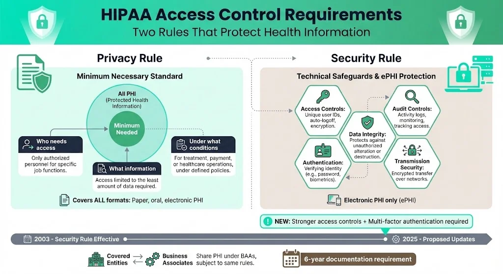 HIPAA Basics — What Rules Require Access Control