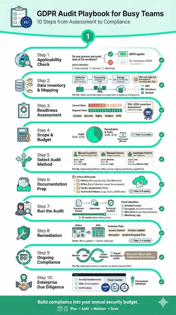 Step‑by‑Step Practical Guide to Planning a GDPR Audit for Busy Teams