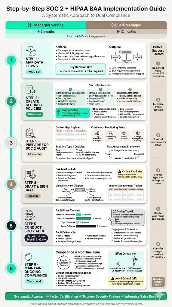 Step‑by‑Step SOC 2 BAA Guide Implementation