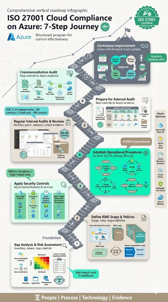 Steps to Achieve ISO 27001 Cloud Compliance On Azure