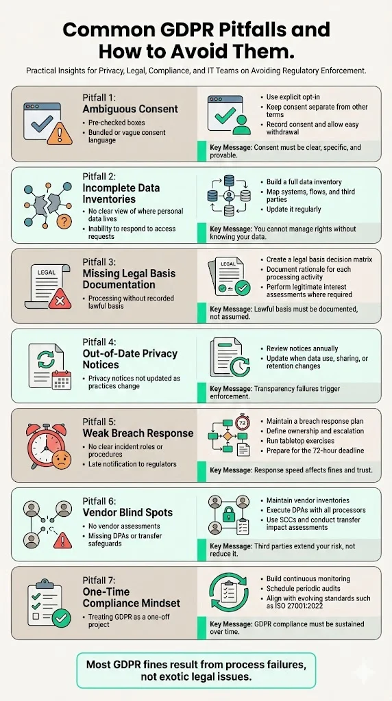 Common GDPR Pitfalls and How to Avoid Them