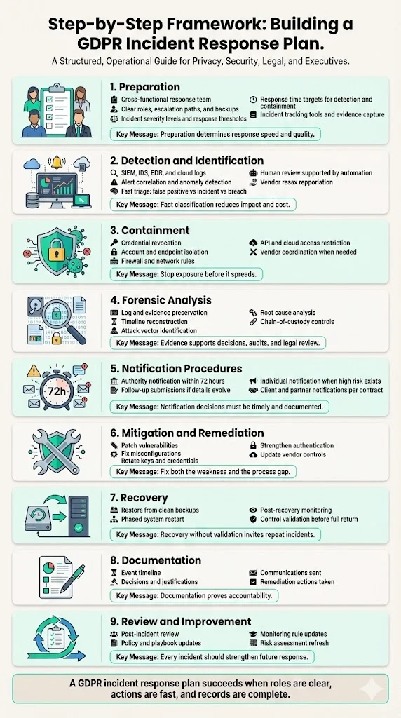 Step‑by‑Step Framework: Building Your GDPR Incident Response Plan
