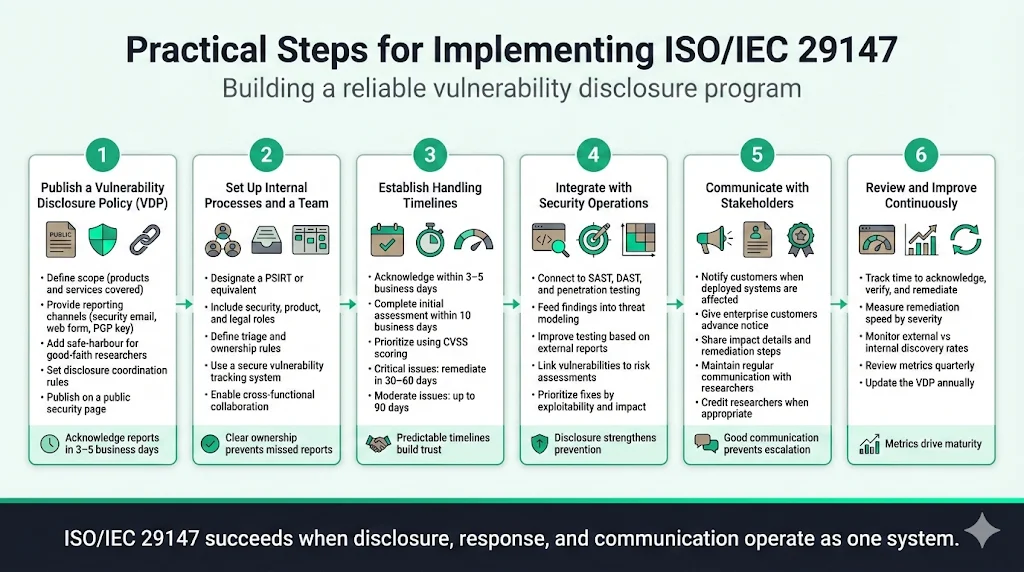 Practical Steps for Implementing ISO 29147 in Your Organization