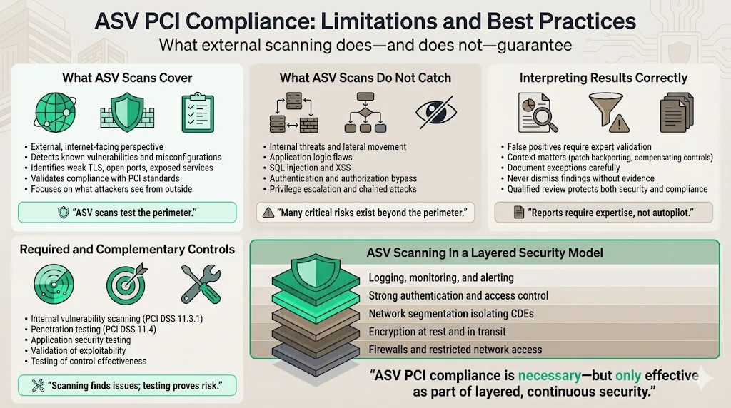 Limitations & best practices — what ASV PCI compliance alone does not guarantee