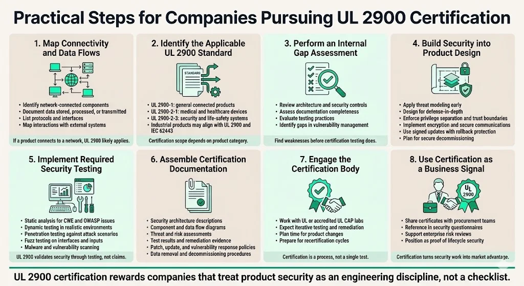 Practical Steps for Companies Considering UL 2900 Certification