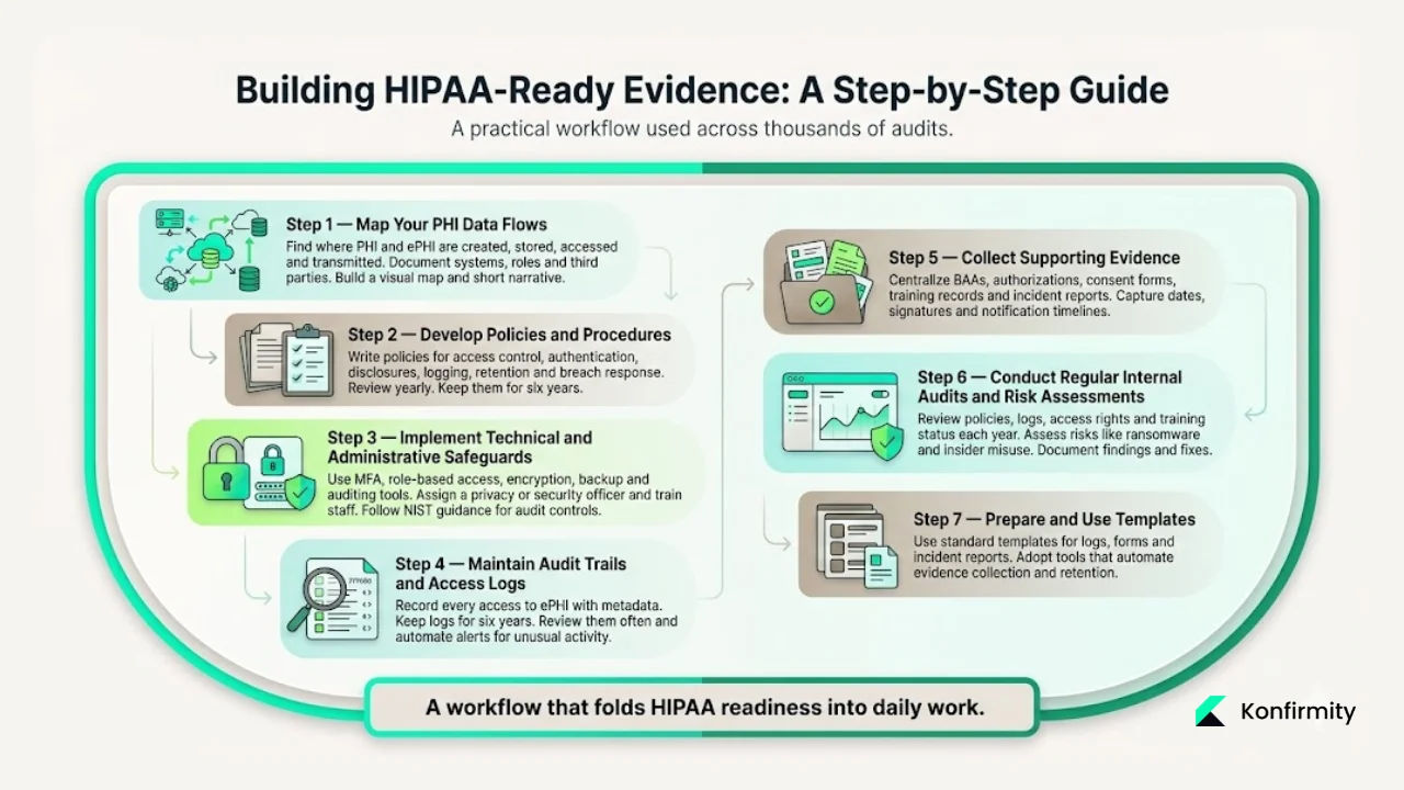 Building HIPAA‑Ready Evidence: A Step‑by‑Step Guide