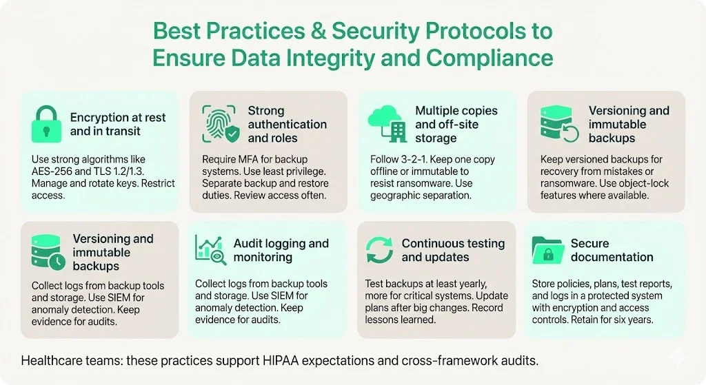 Best Practices & Security Protocols to Ensure Data Integrity and Compliance