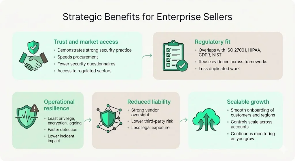 Strategic benefits for enterprise sellers