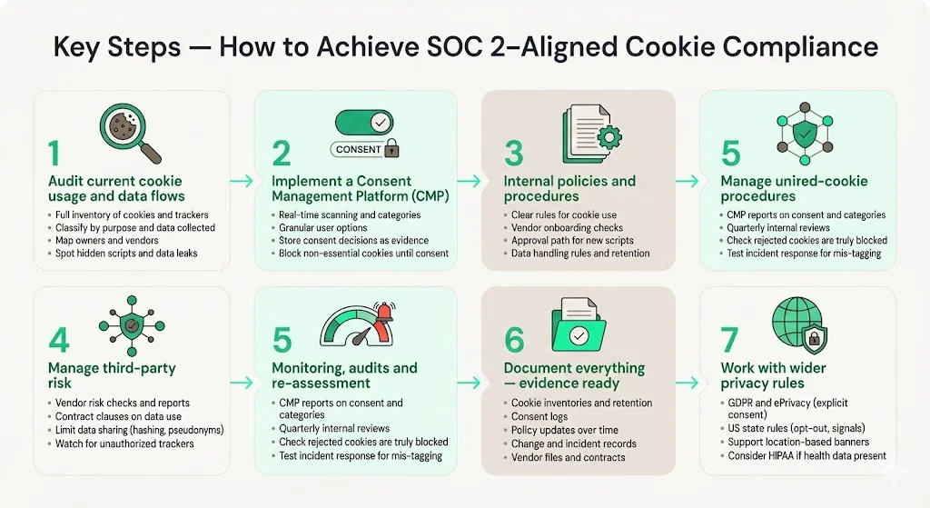 Key Steps — How to Achieve SOC 2–Aligned Cookie Compliance