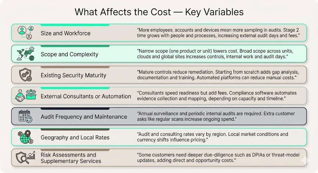 What Affects the Cost — Key Variables