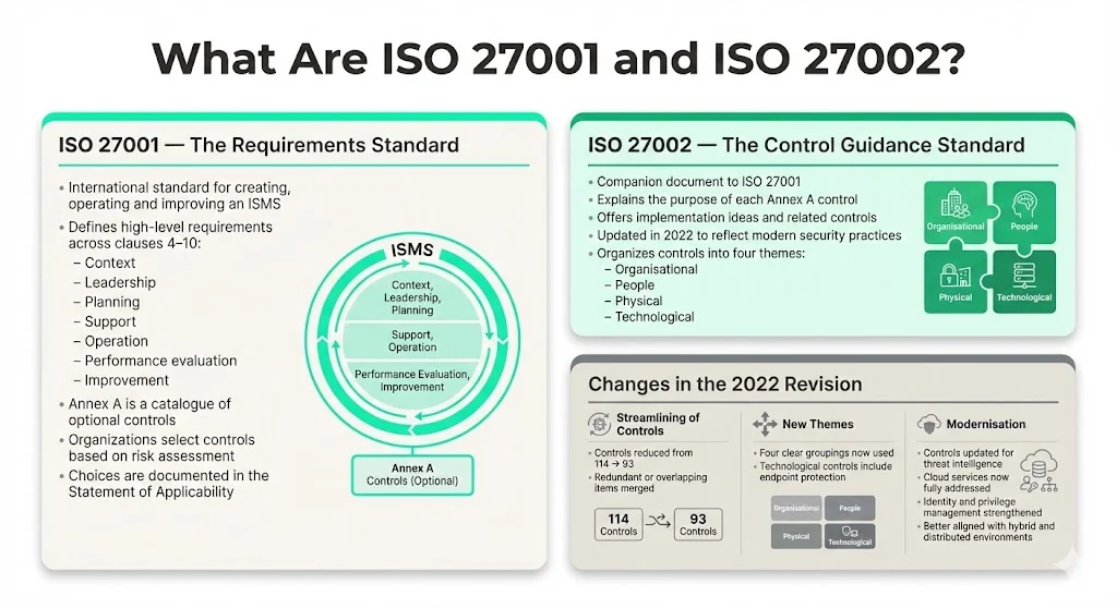 What Are ISO 27001 and ISO 27002?