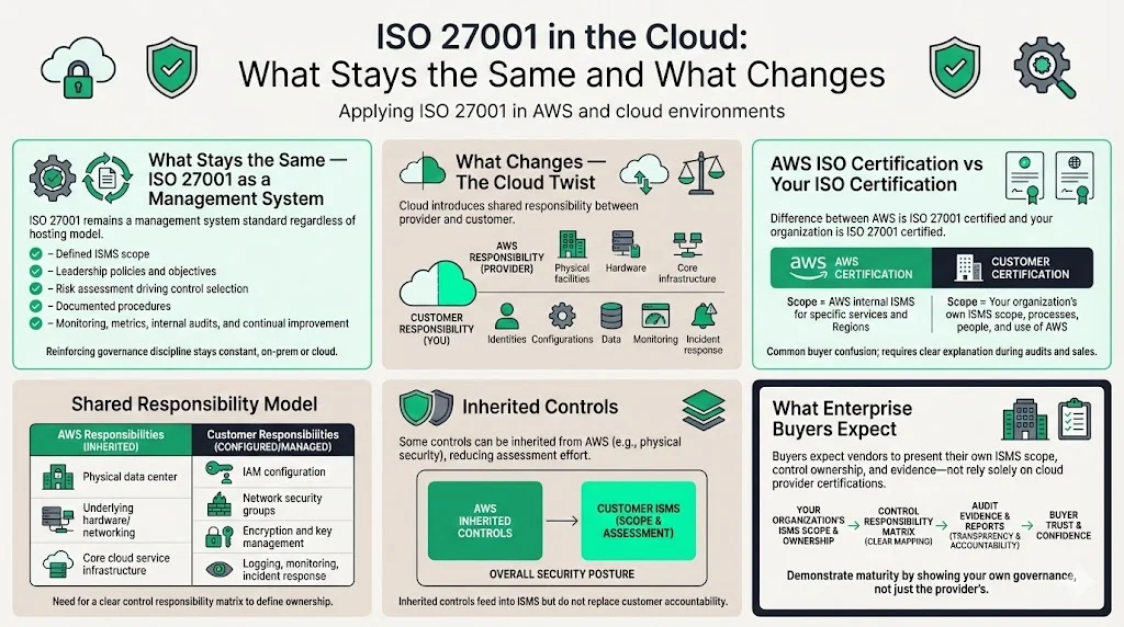 ISO 27001 in the cloud: what stays the same and what changes