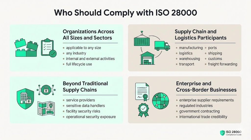 Who Should Comply with ISO 28000