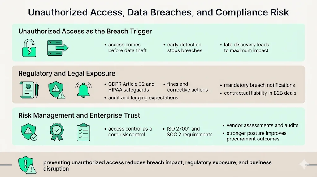 How Unauthorized Access Relates to Data Breaches & Compliance