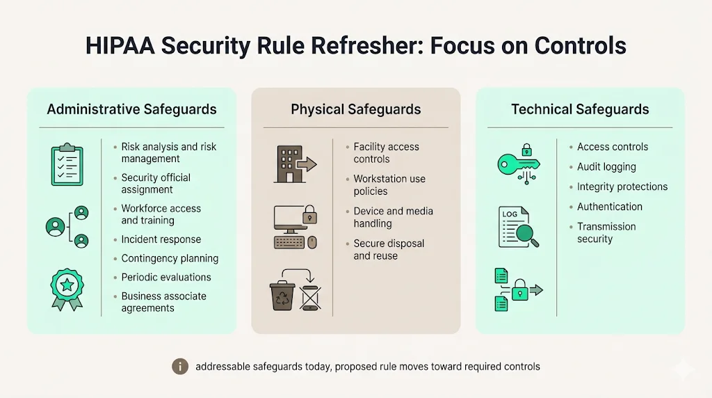 HIPAA Security Rule refresher: focus on controls