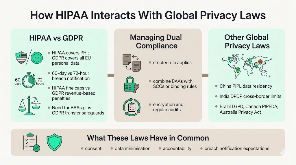 How HIPAA interacts with global privacy laws