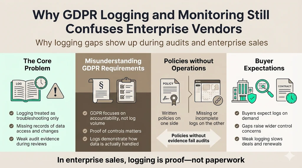 Why GDPR logging and monitoring still causes confusion for enterprise vendors