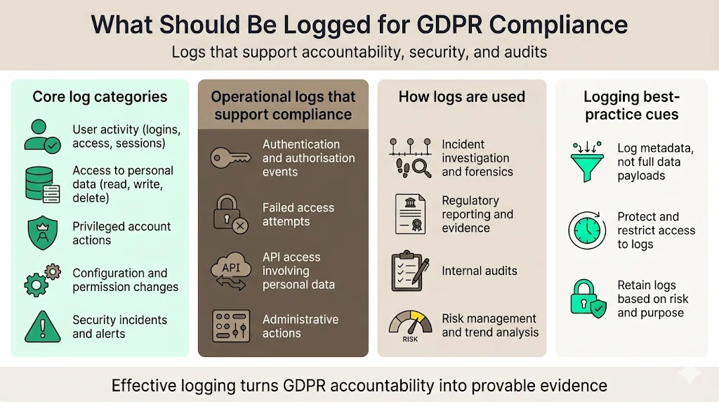 What Should Be Logged for GDPR Compliance