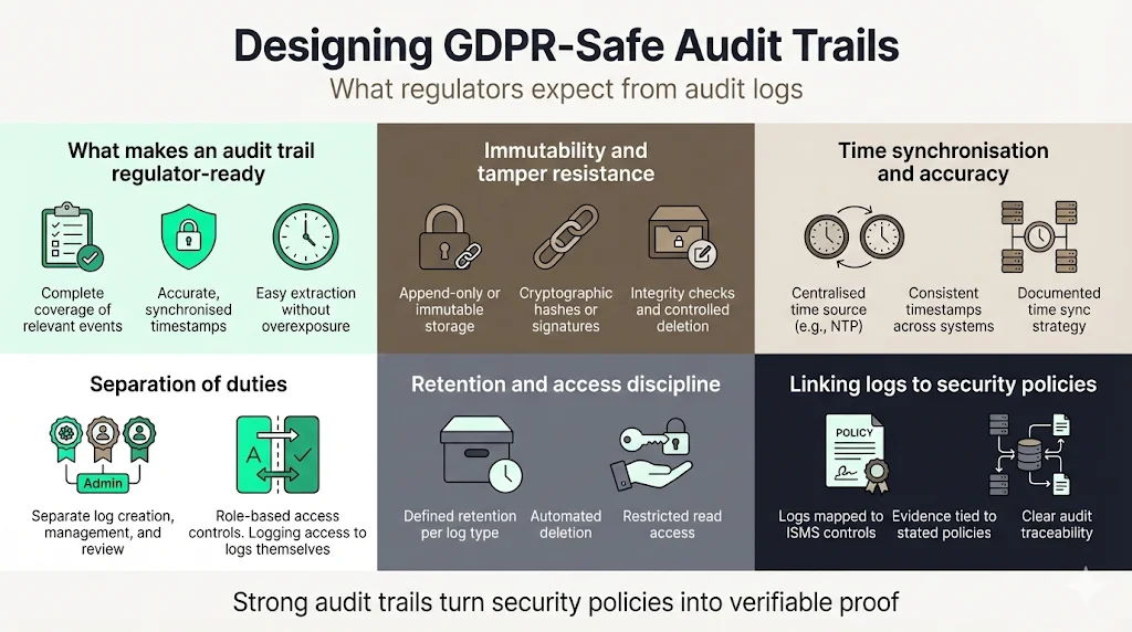 Designing GDPR‑Safe Audit Trails