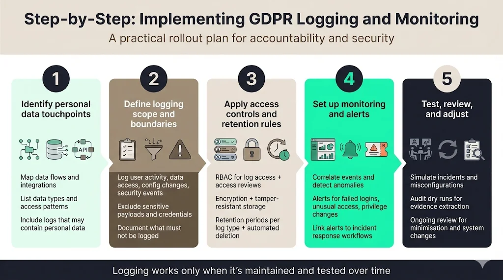 Step‑by‑Step: Implementing GDPR Logging And Monitoring
