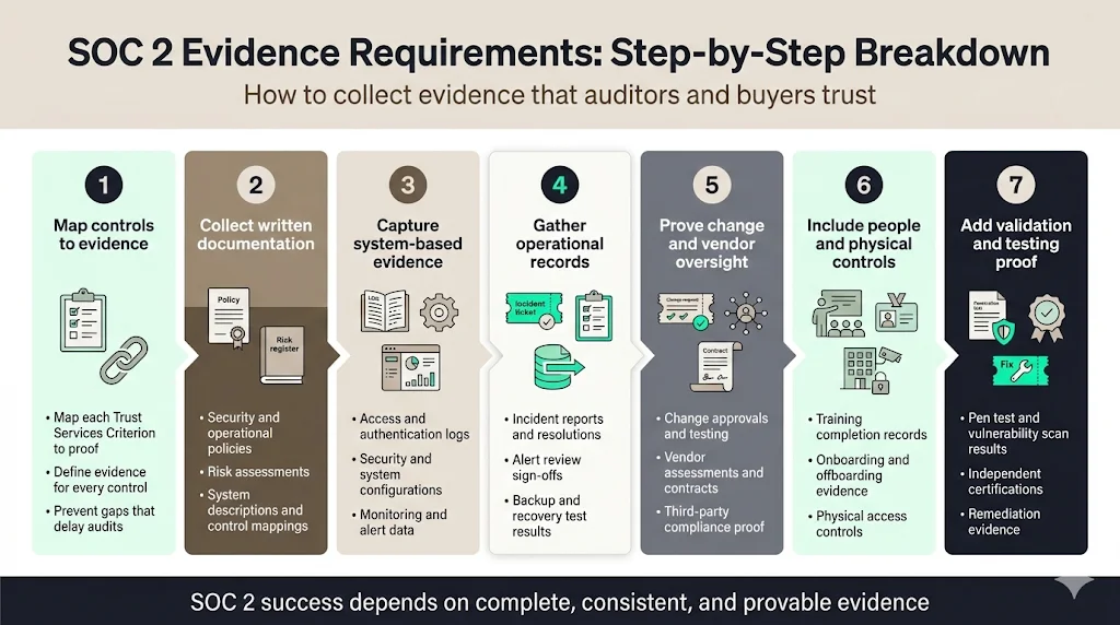 Step‑by‑Step Breakdown of SOC 2 Evidence Requirements