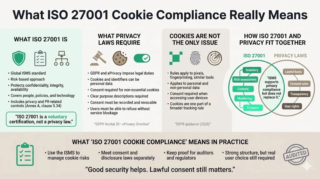 What “ISO 27001 Cookie Compliance” really means