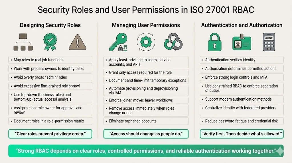 Security roles and user permissions