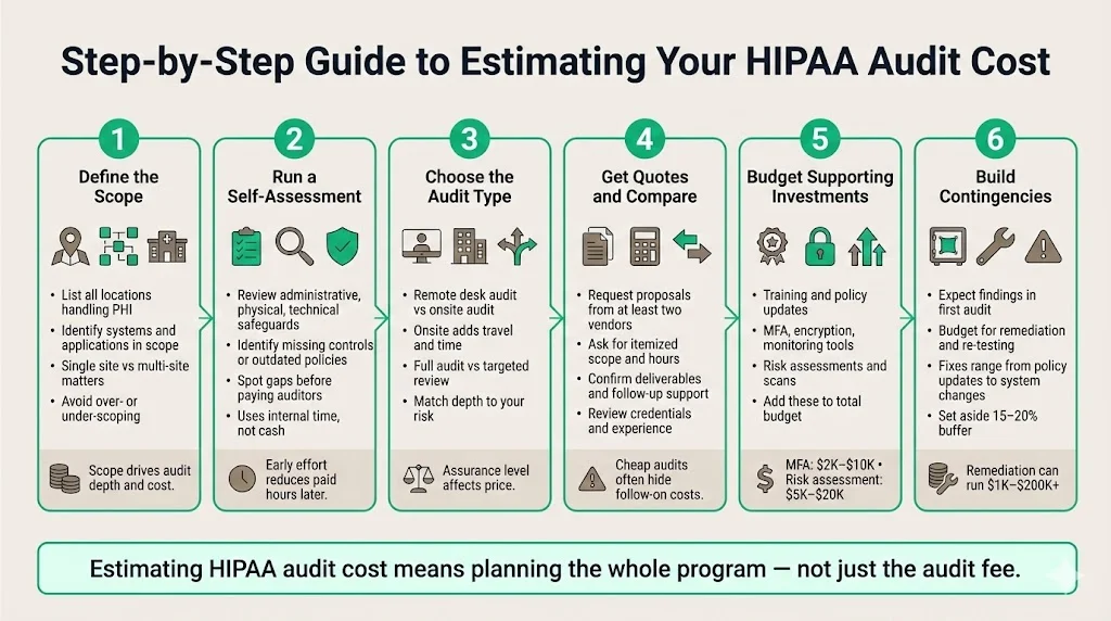 Step‑by‑step guide to estimating your costs
