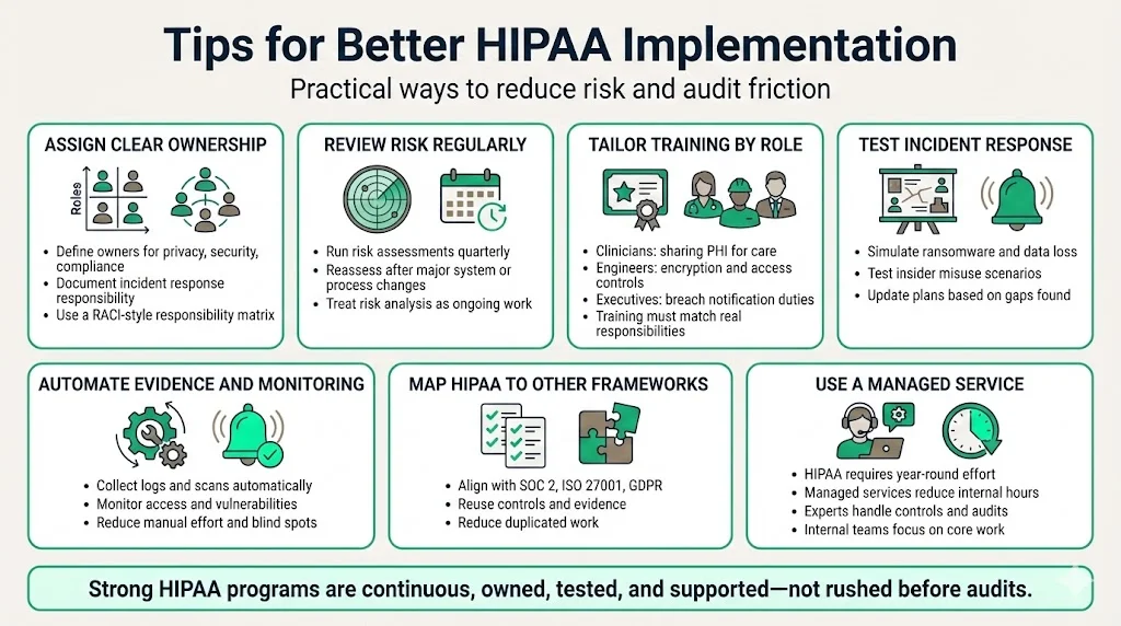 Tips For Better HIPAA Implementation