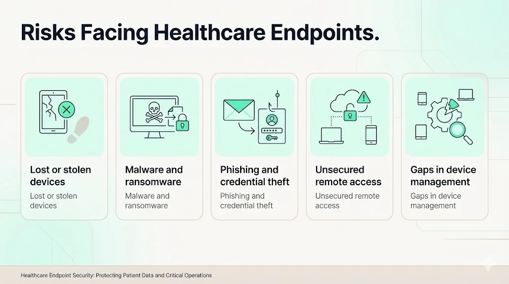 Risks Facing Healthcare Endpoints
