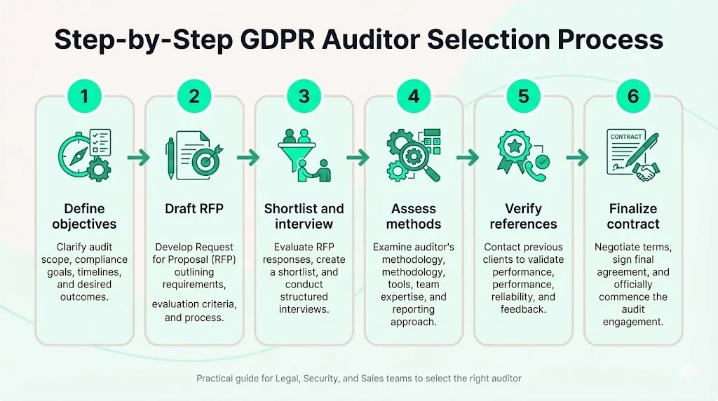 Step‑by‑step selection process