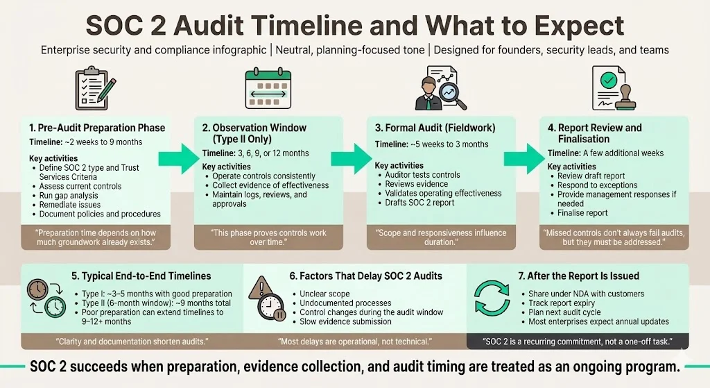 SOC 2 audit timeline and expectations