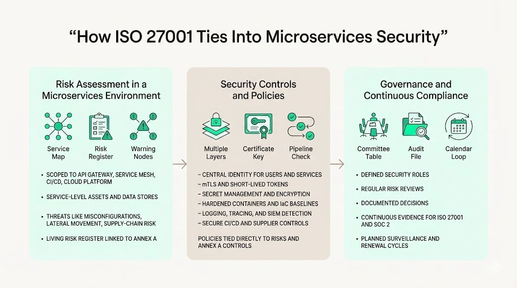 How ISO 27001 ties into microservices security
