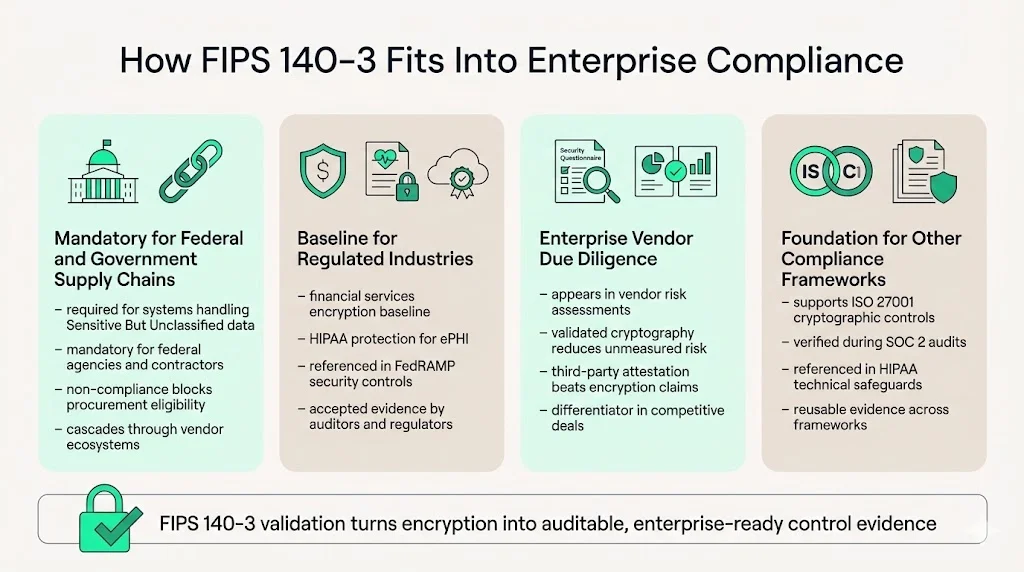 How FIPS 140-3 Fits Into Enterprise Compliance