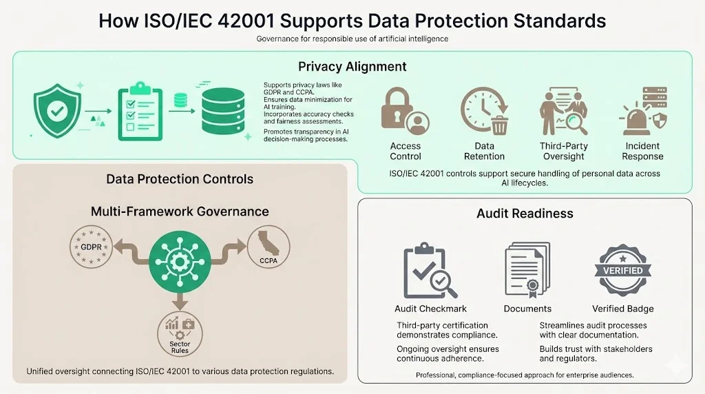 How ISO/IEC 42001 Supports Data Protection Standards