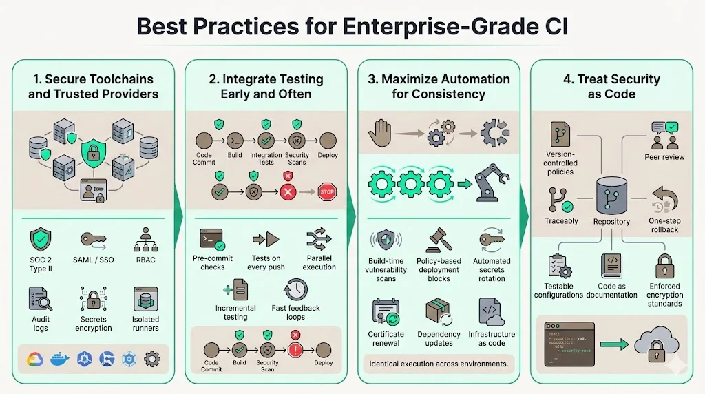 Best Practices for Enterprise-Grade CI