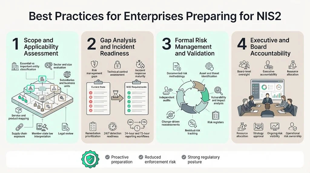 Best Practices for Enterprises Preparing for NIS2