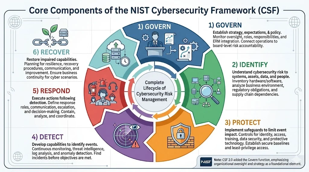 Core Components of the NIST Cybersecurity Framework
