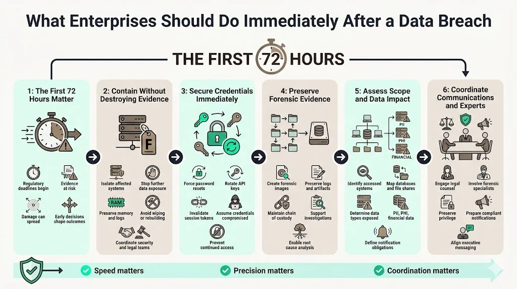 What Enterprises Should Do Immediately After a Data Breach