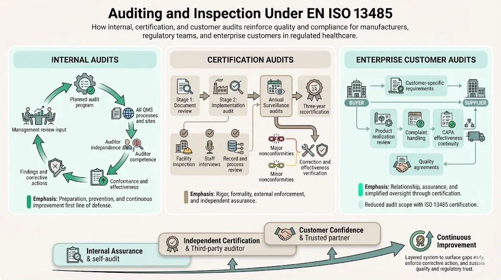 Auditing and Inspection Under EN ISO 13485
