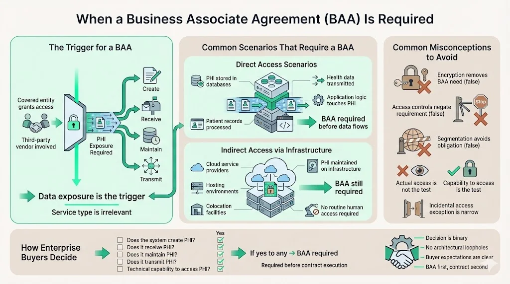 When a Business Associate Agreement Is Required