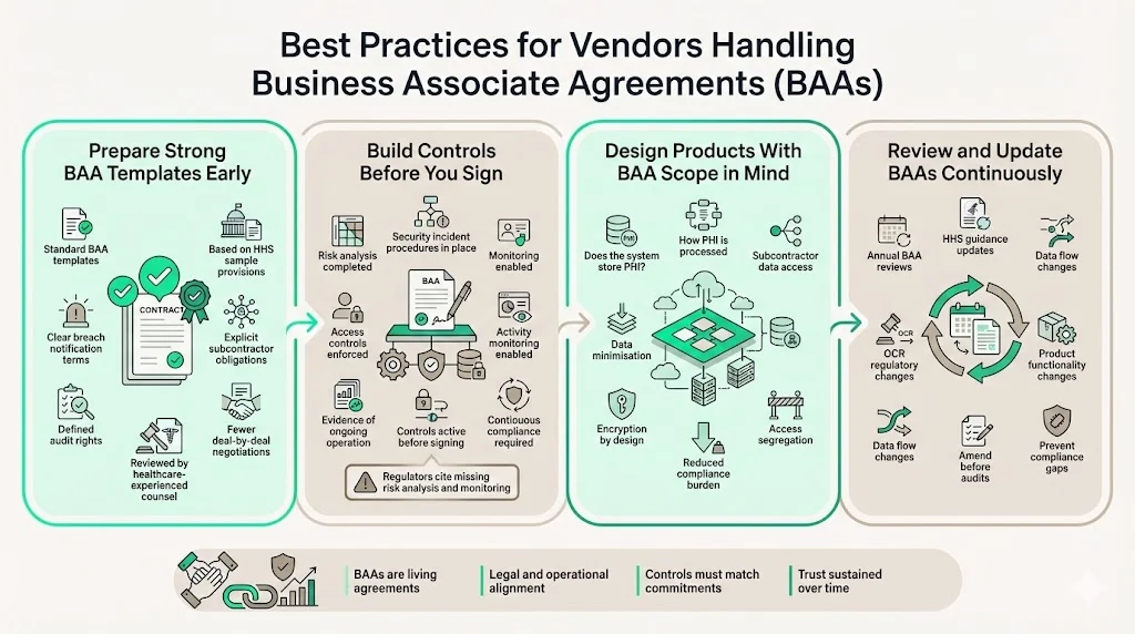 Best Practices for Vendors Handling BAAs