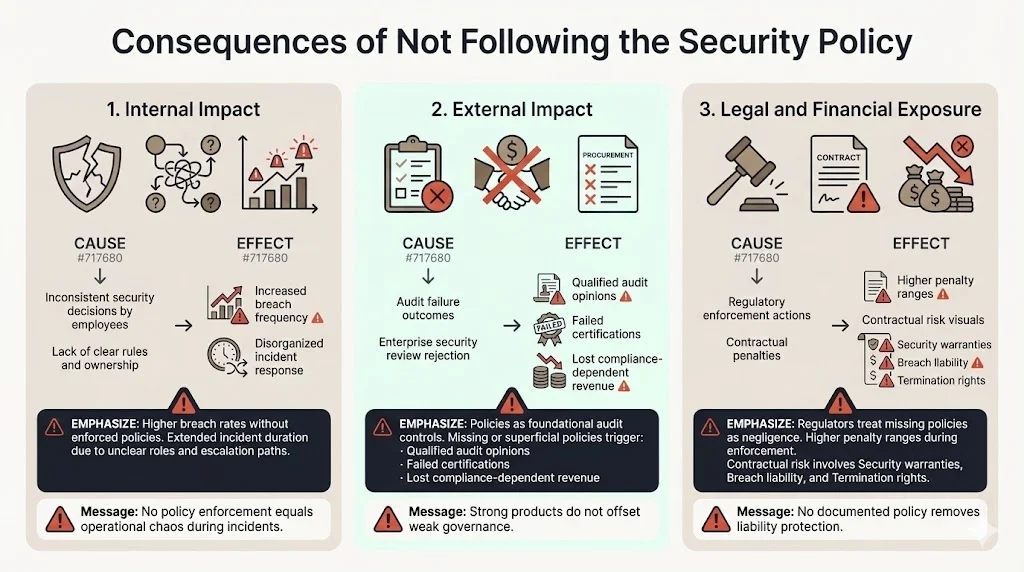 Consequences of Not Following the Policy