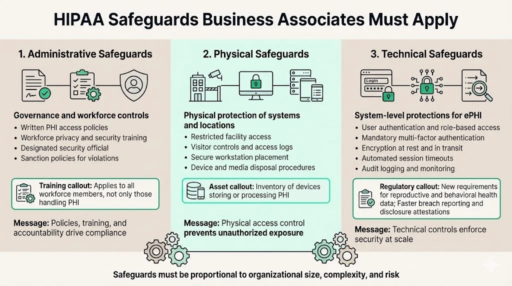Security and Privacy Safeguards Business Associates Must Apply