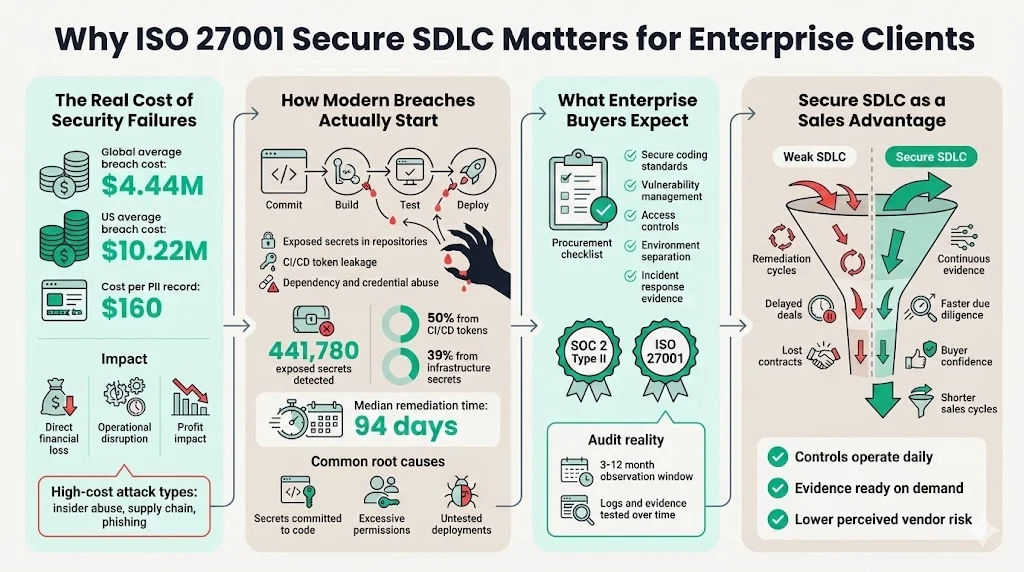 Why ISO 27001 Secure SDLC Matters for Enterprise Clients